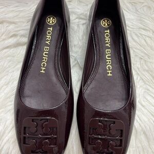 Tory Burch Georgia Patent Leather Ballerina Square Toe Size 6C